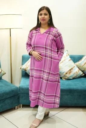 Dreamy Drapes Woollen Kurta Set