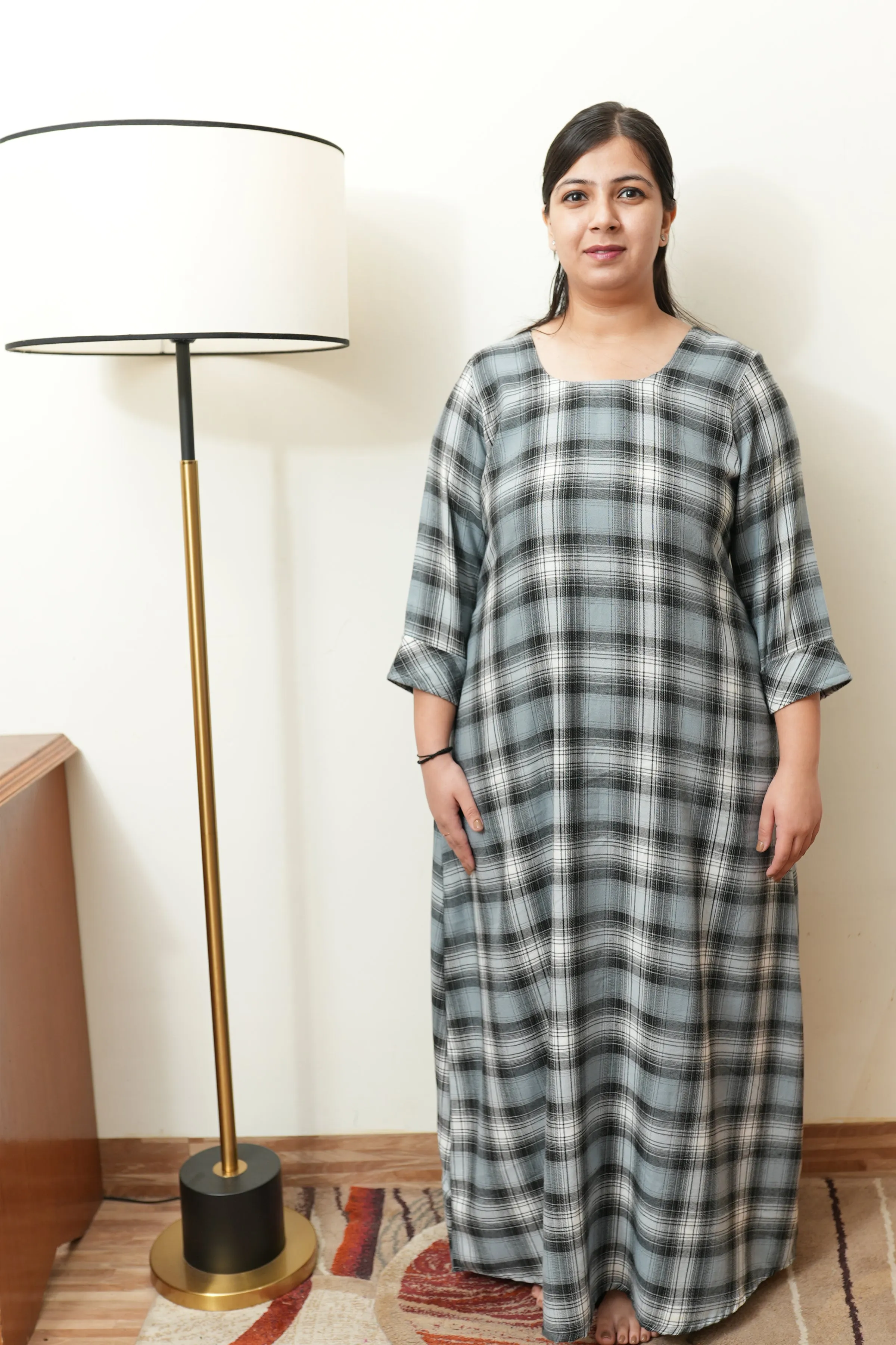 Dreamy Drizzle Woollen Night Gown