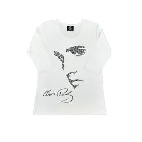 Elvis Signature Style: Elvis Profile Women's 3/4 Sleeve T-Shirt