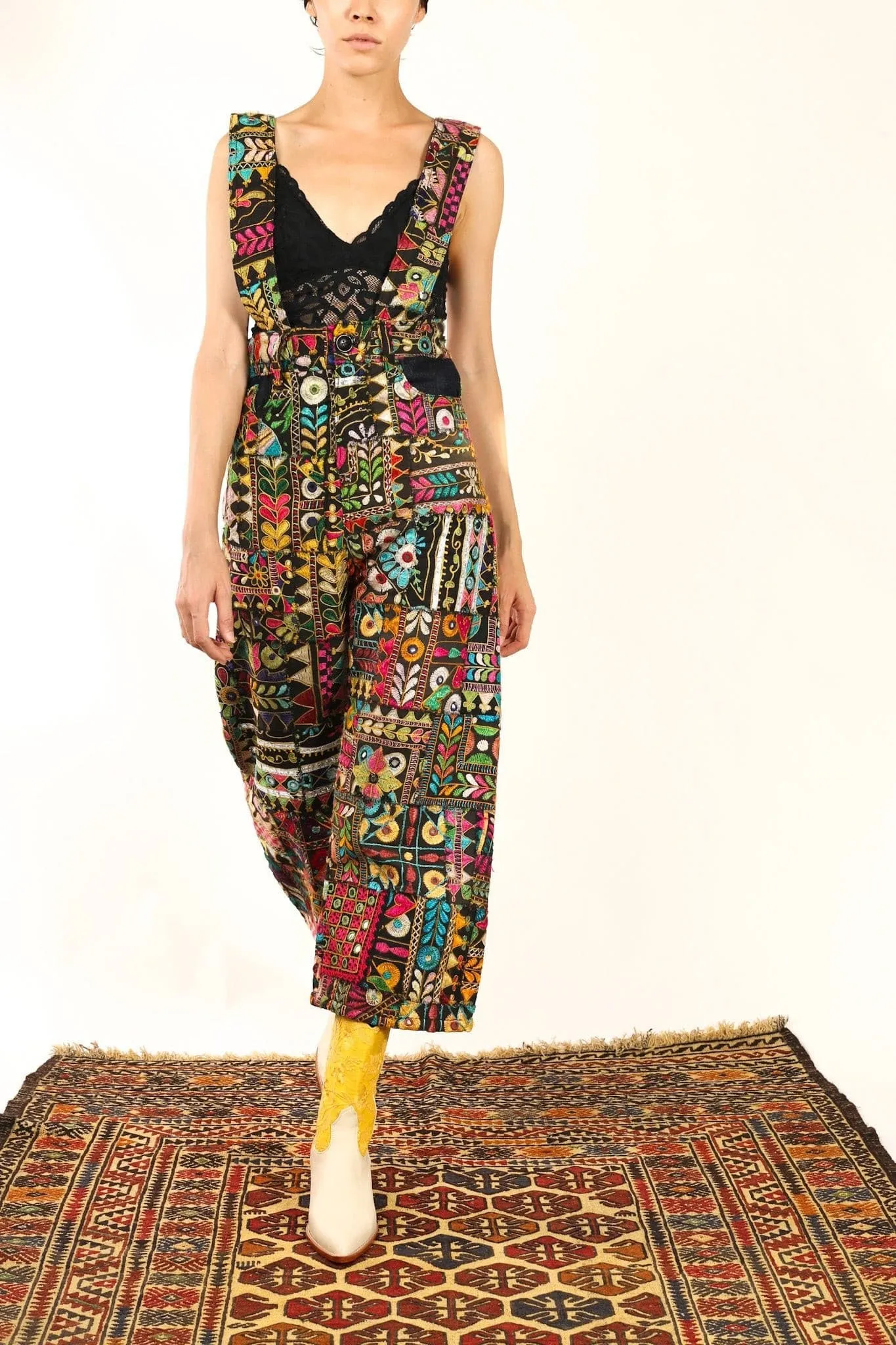 EMBROIDERED PATCHWORK JUMPSUIT HENRY