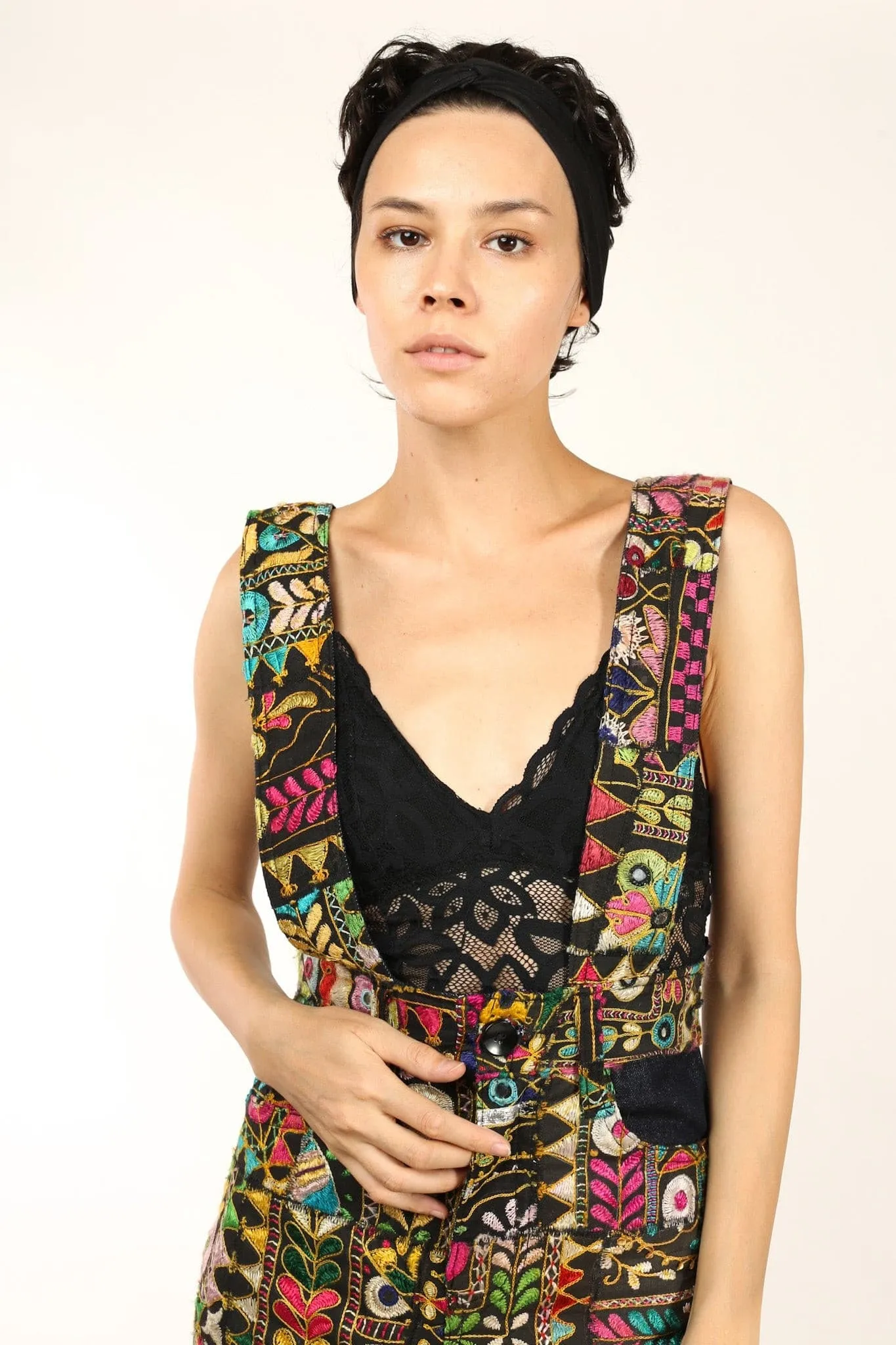 EMBROIDERED PATCHWORK JUMPSUIT HENRY