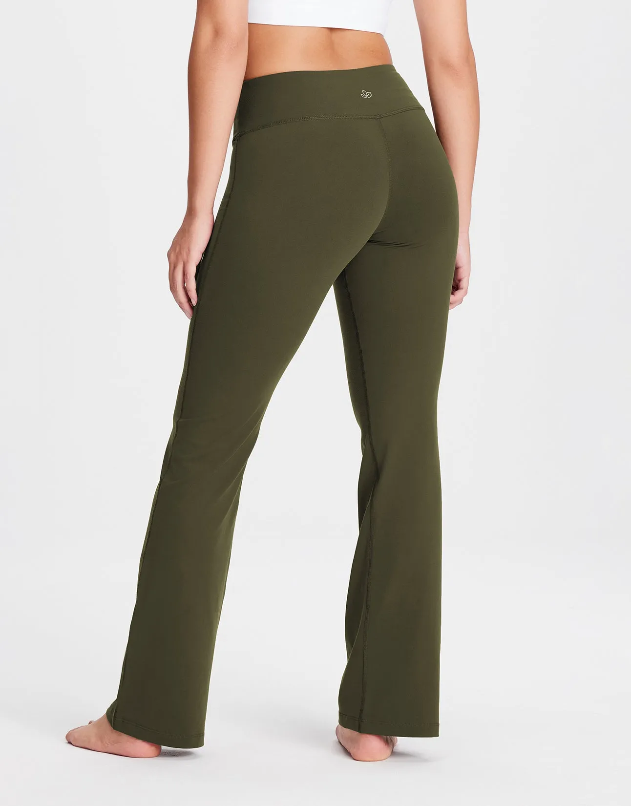 Essential Bootcut Yoga Pants (Dark Olive)