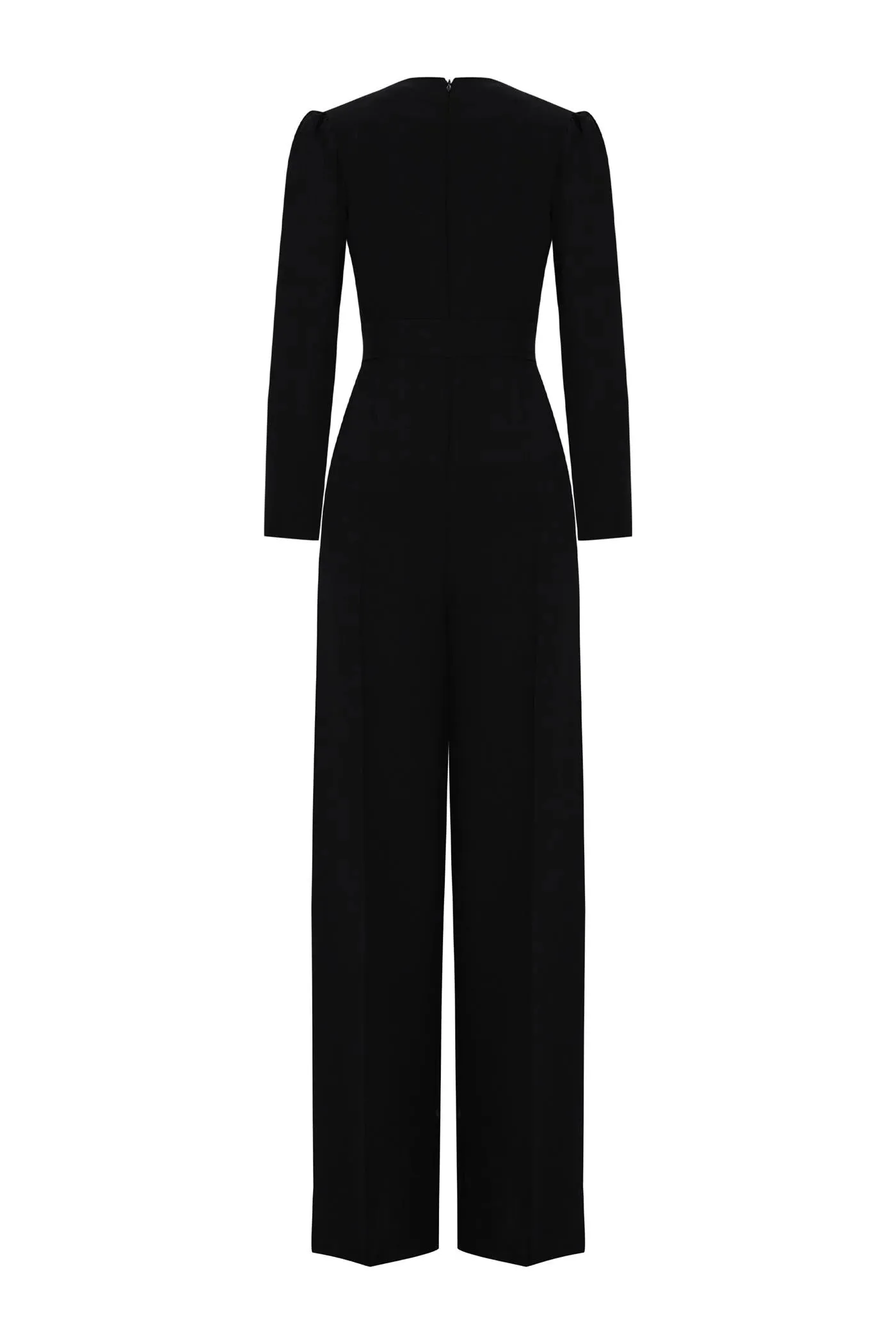 Exquise Anwen Black Scarf Waist Jumpsuit