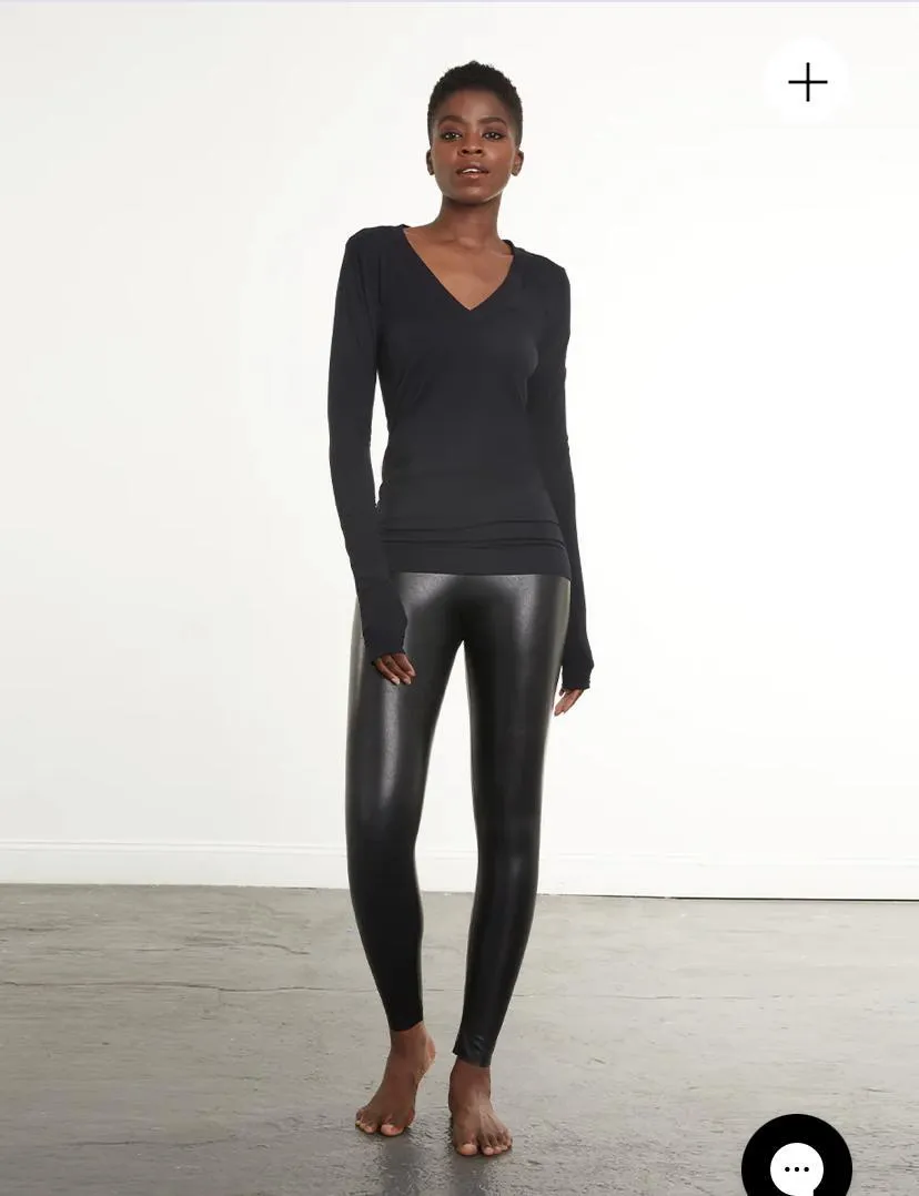 Faux Leather Legging