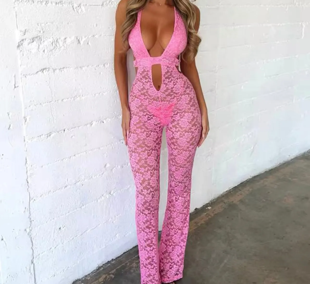 Gina Lace Jumpsuit