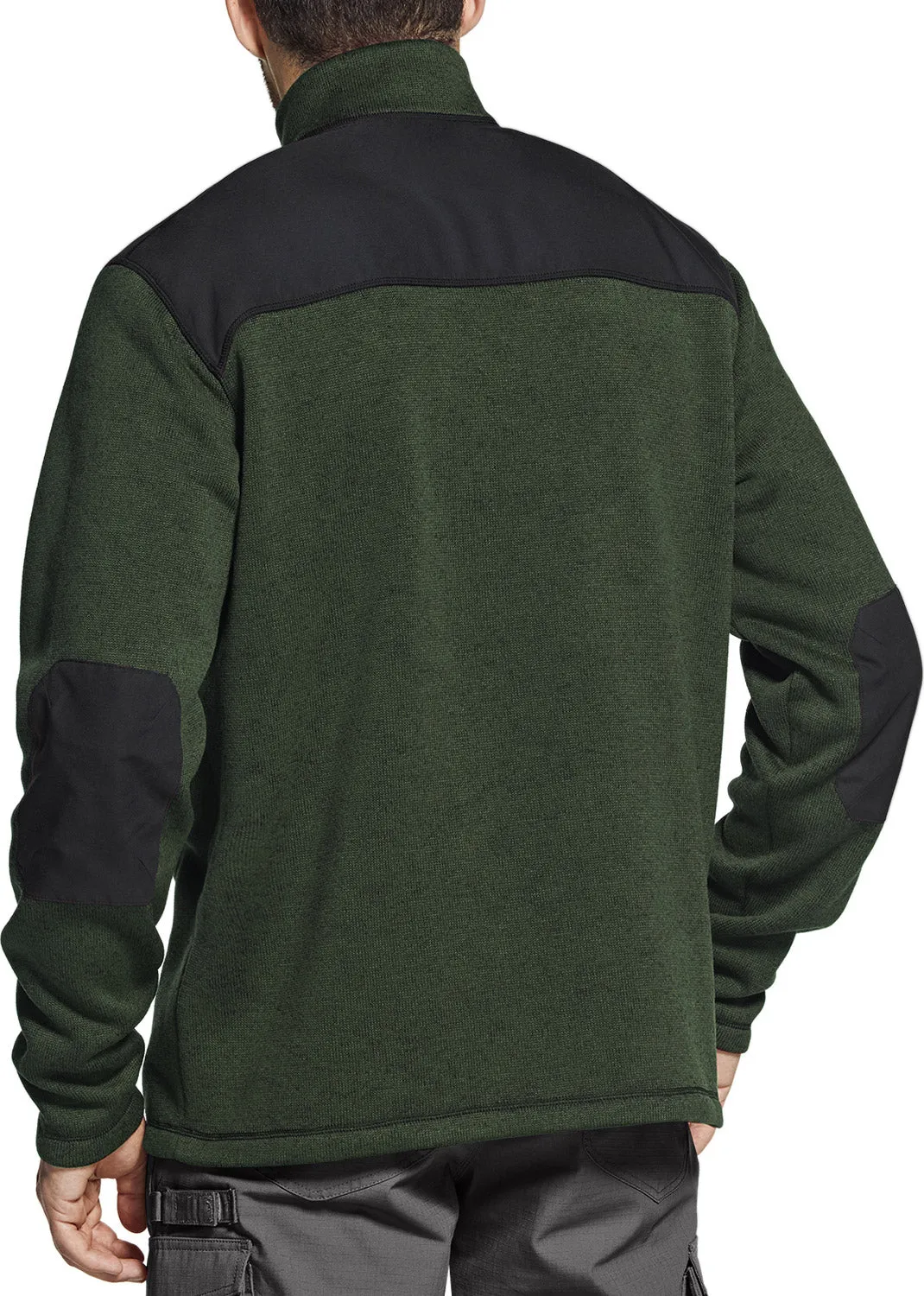 Half Zip Fleece Sweater with Flap Pocket [HKZ401]