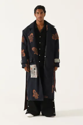 HAND BLCOK PRINT PATCHWORK LONG COAT