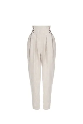 High Waist Linen Pants