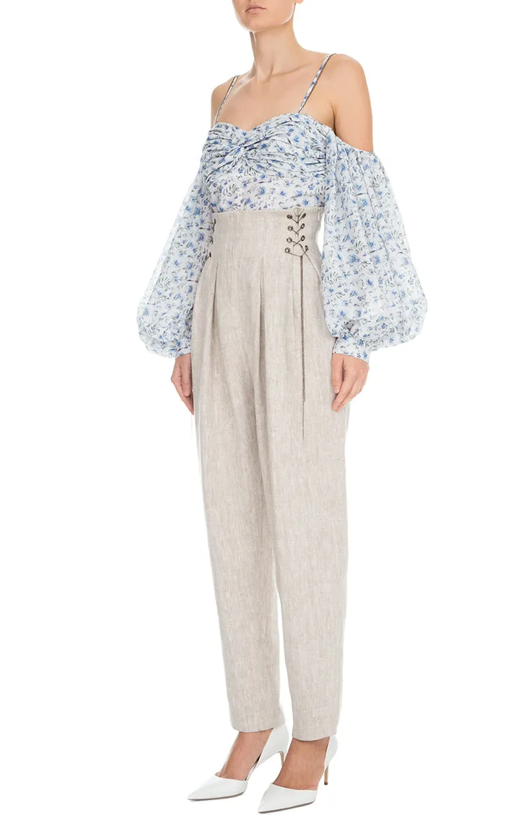 High Waist Linen Pants