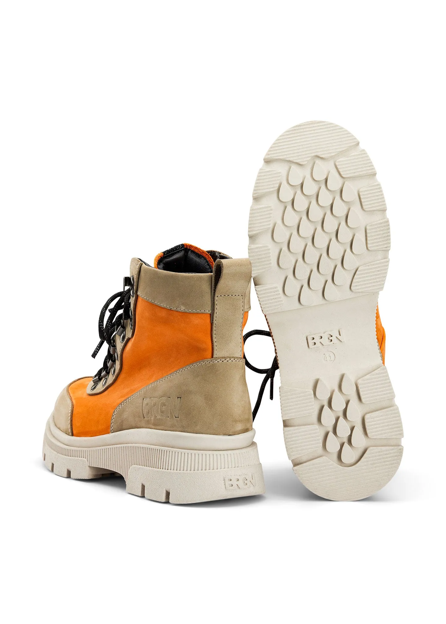 Hiking Boots - Sand / 275 Sunset Orange