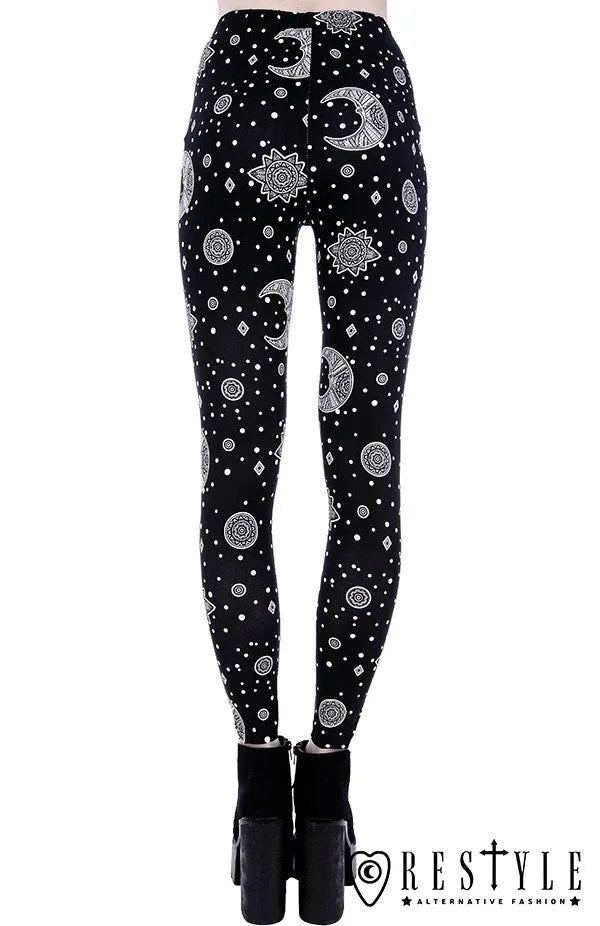 Instant Shipping! Hippie Moon Leggings