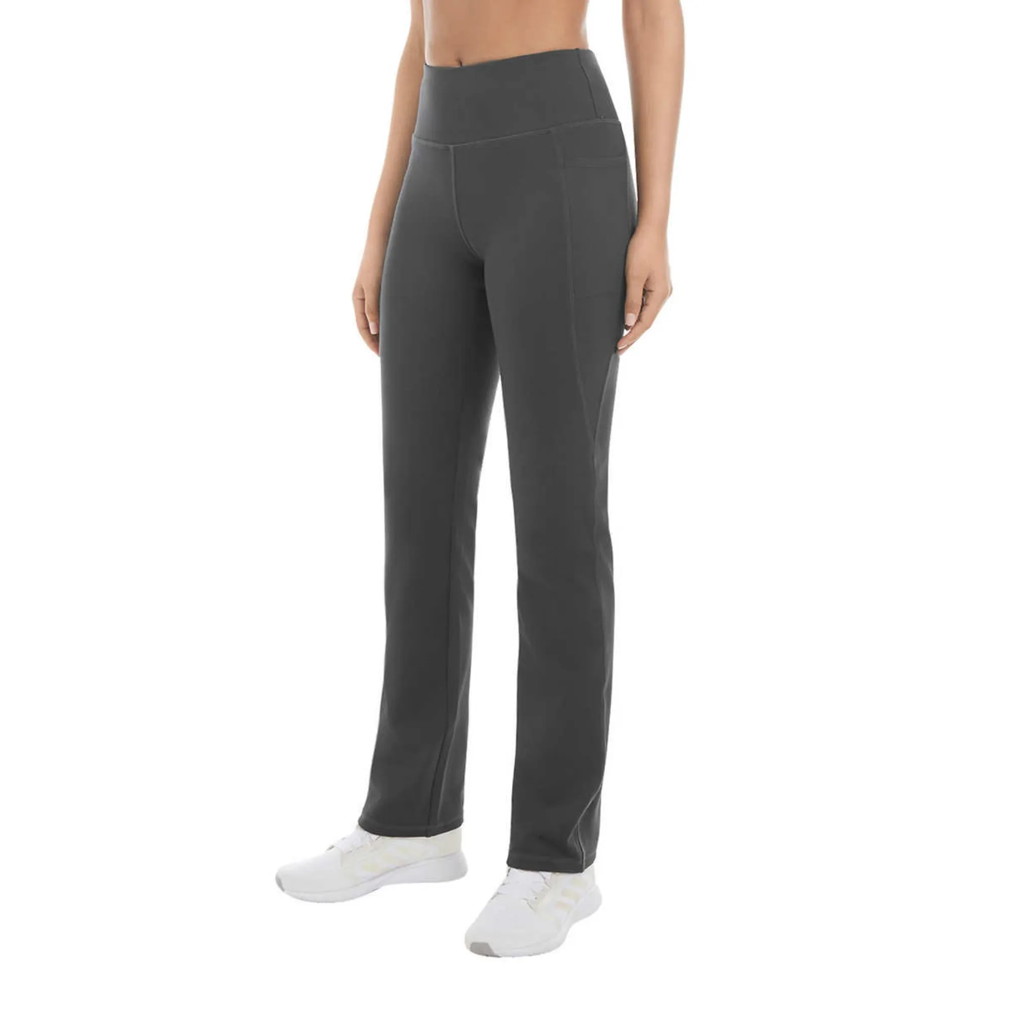 Jockey Women's High-Rise Side Pockets Moisture Wicking Active Yoga Pants