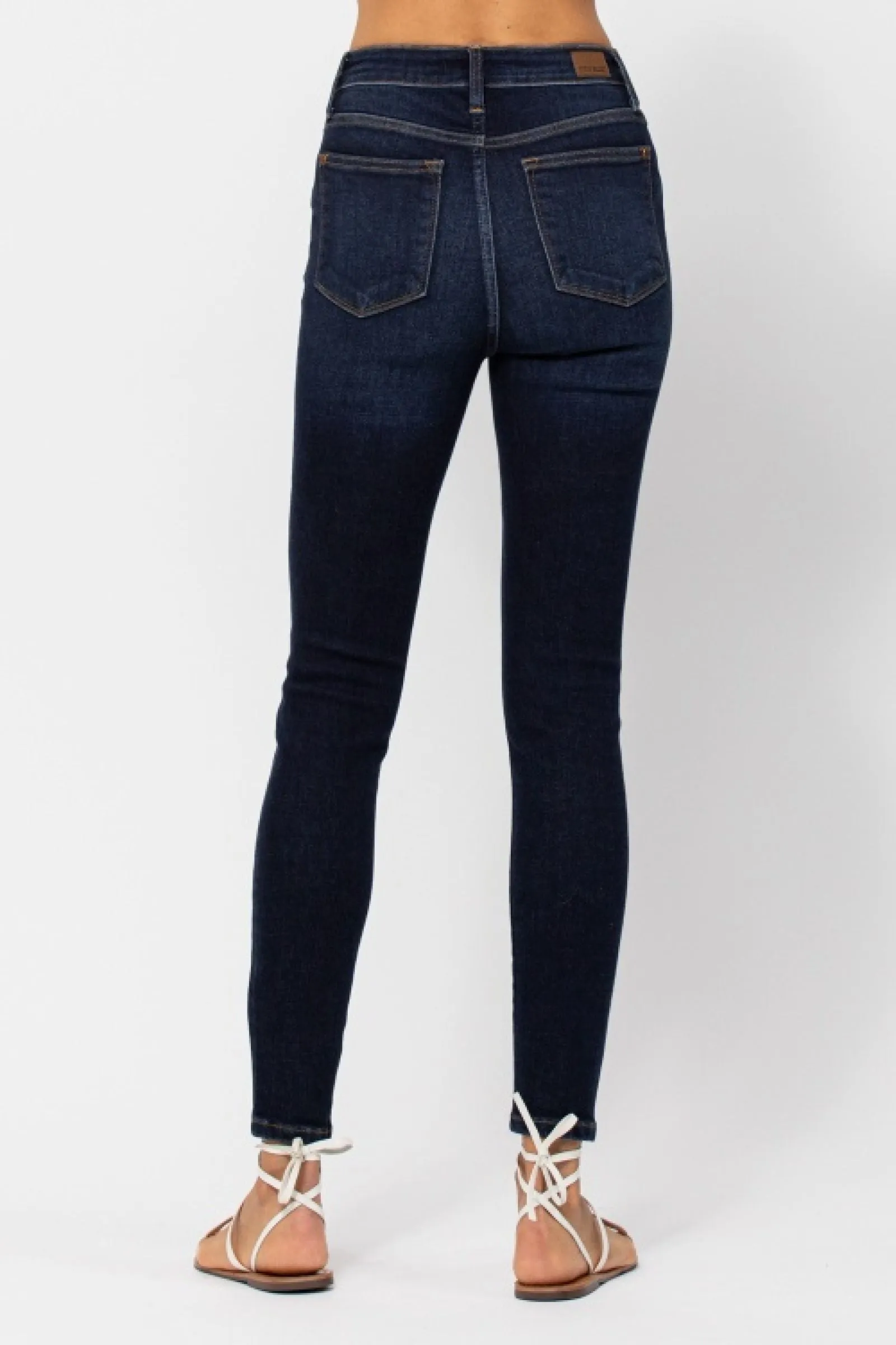 Judy Blue Reg/Plus High Waist Hand Sand Skinny Jeans