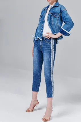 Judy Side Stripe Jeans