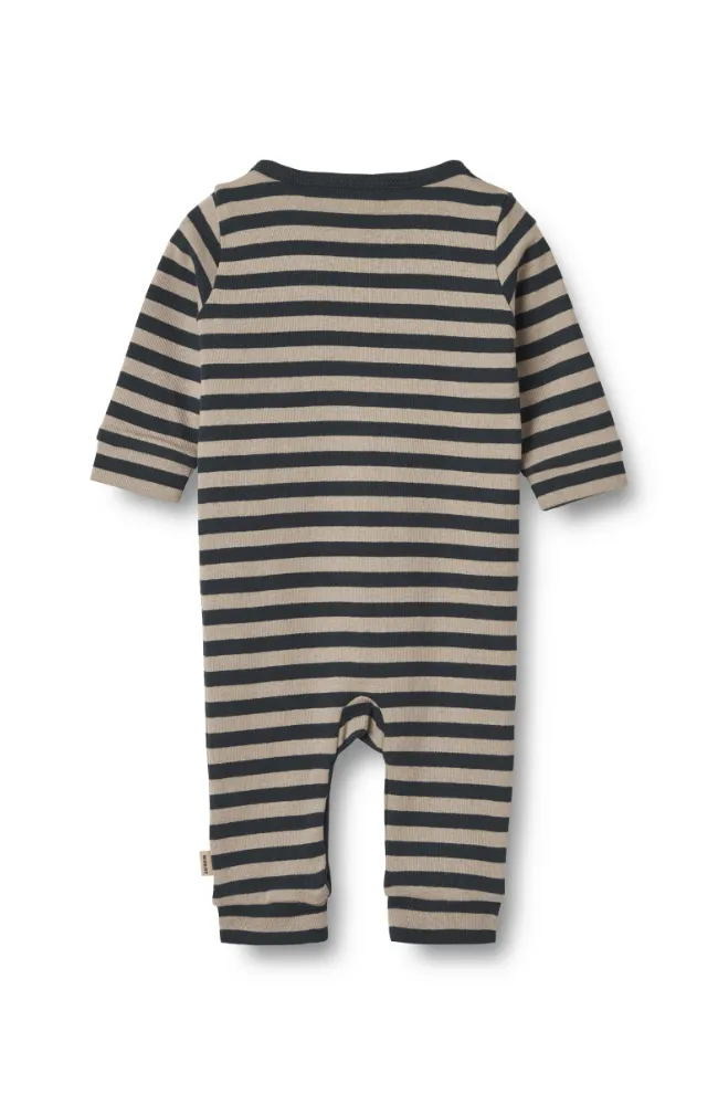 Jumpsuit L/S Bendji - Navy Stripe