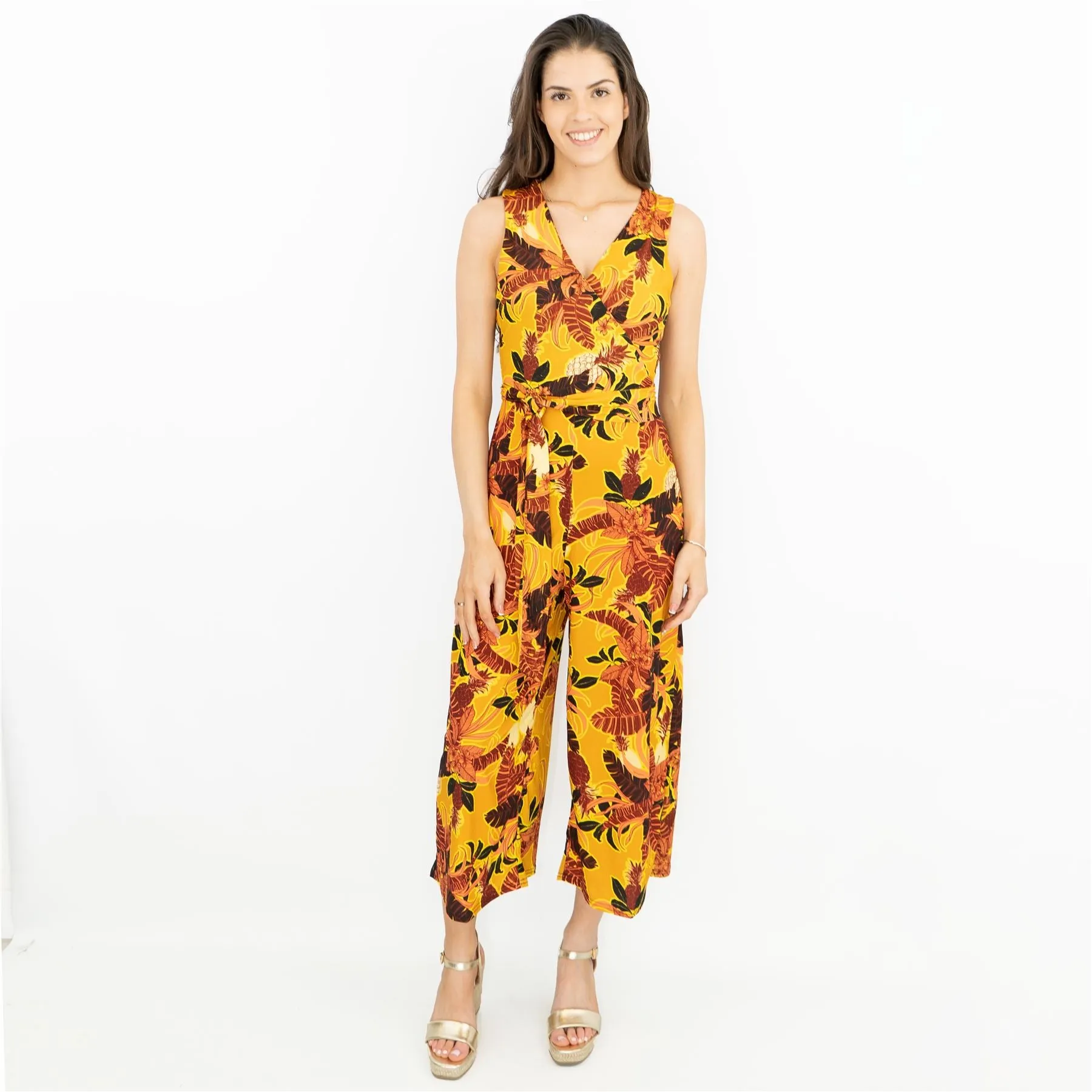 Karen Millen Batik Print Belted Jumpsuit