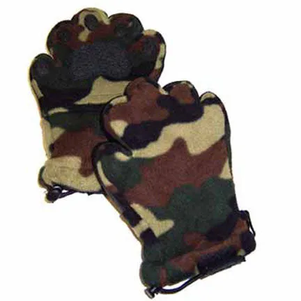 Kids Camouflage Fleece Mittens