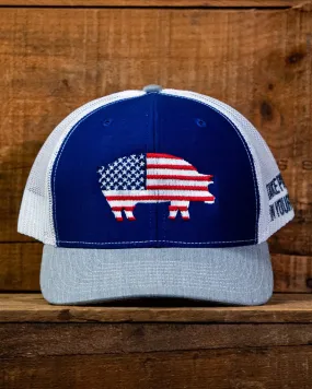 Killer Hogs Blue American Hog Hat