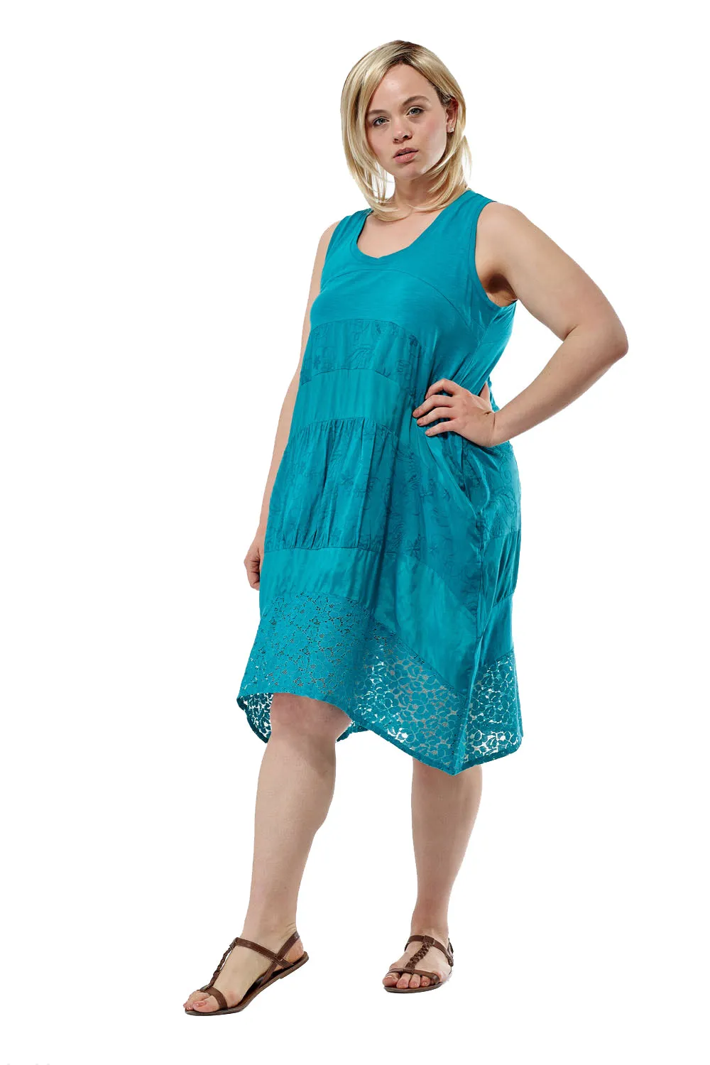 La Cera Plus Size Sleeveless Knit Dress