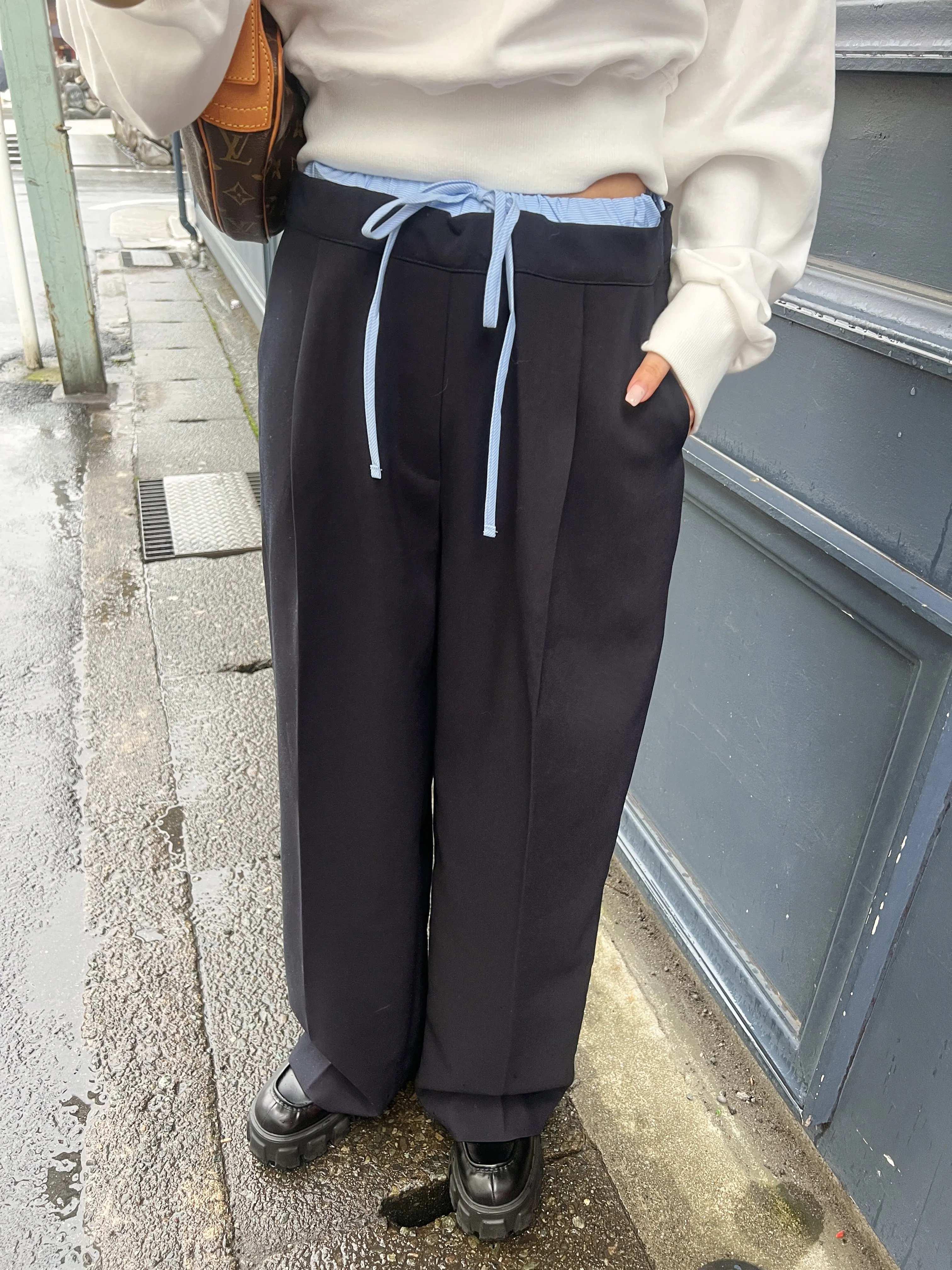 Layered Slacks Pants