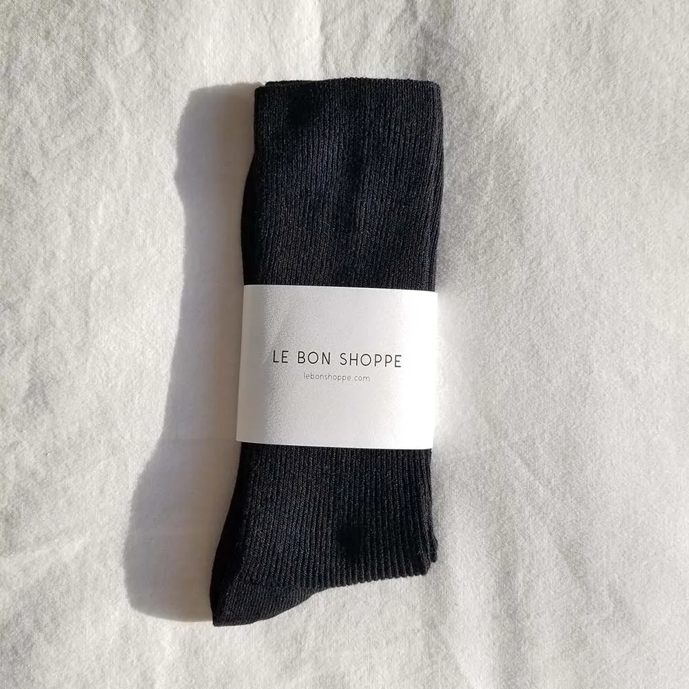 Le Bon Shoppe Trouser Socks Black