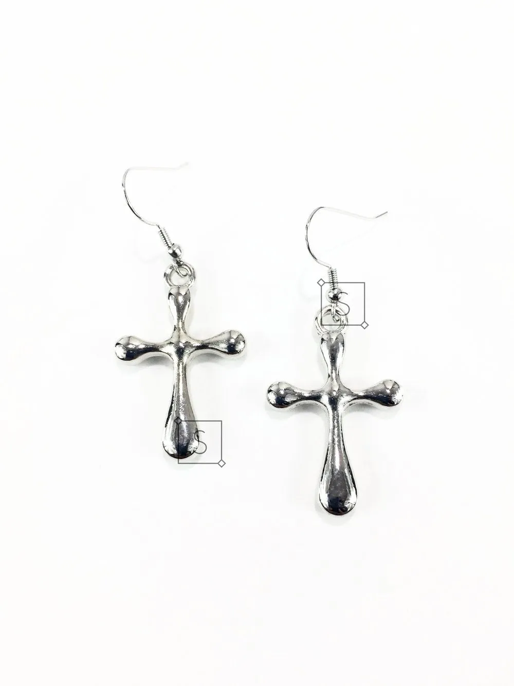 Liquidifed Cross Earrings