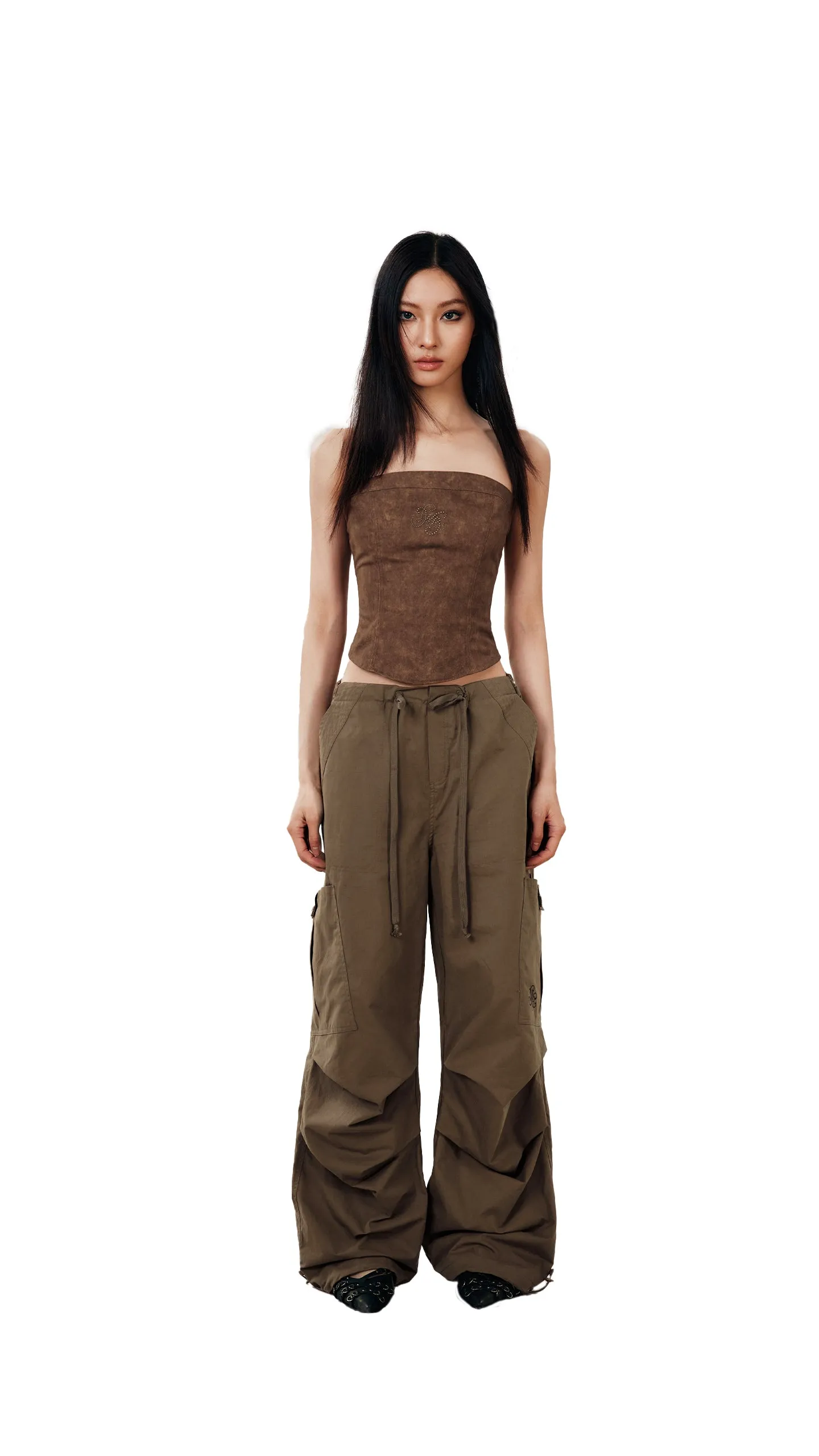 Loose Wide-leg Casual Paratrooper Pants