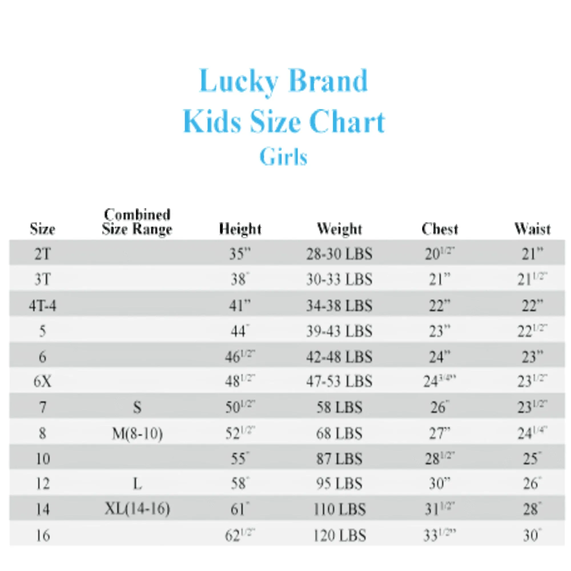 Lucky Brand Girls 7-16 Youth Zoe 5-Pocket Skinny Fit Stretch Ada Denim Jeans