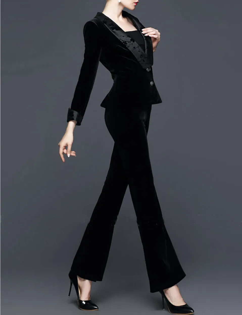 May Stretchy Velvet Pants - Luxurious, Fun & Multifunctional