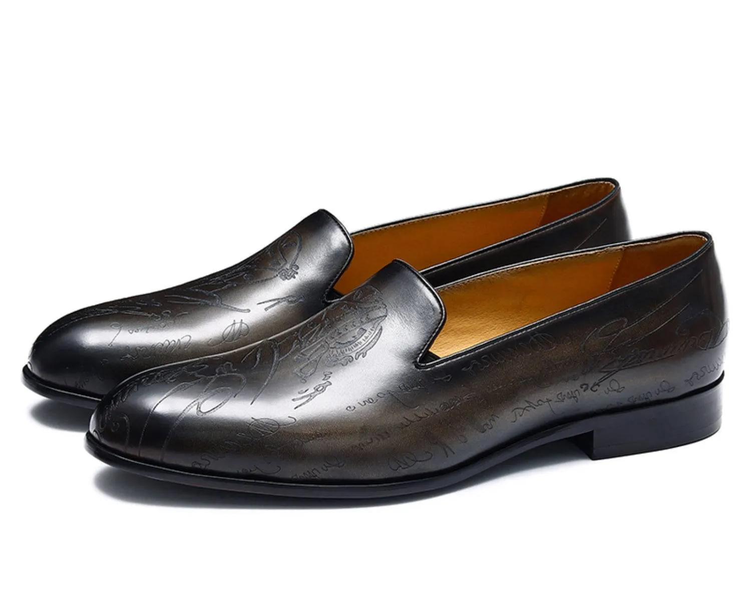 Men's Breathable Pointed Toe Loafers - Lightweight Carved Soft Sole Shoes