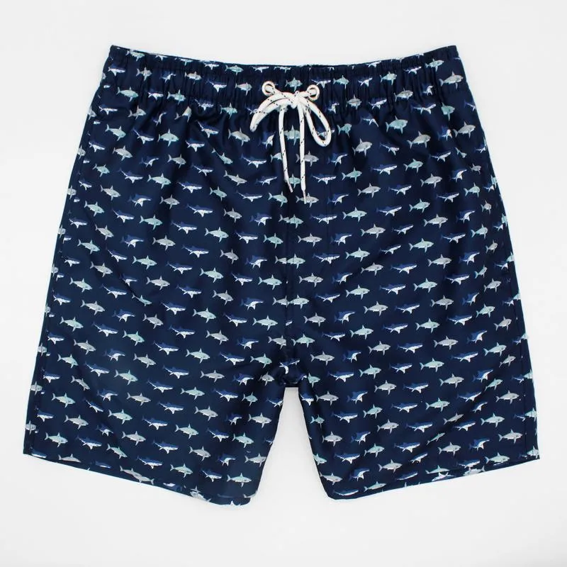 Men's Colorful Printed Quick Dry Beach Shorts