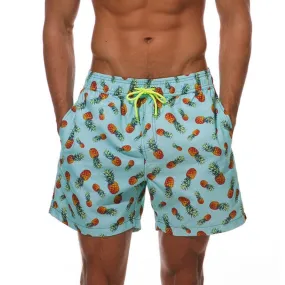 Men's Colorful Printed Quick Dry Beach Shorts