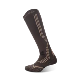 Men's Feel Breath Cross Country Brown knee high socks 2-packs