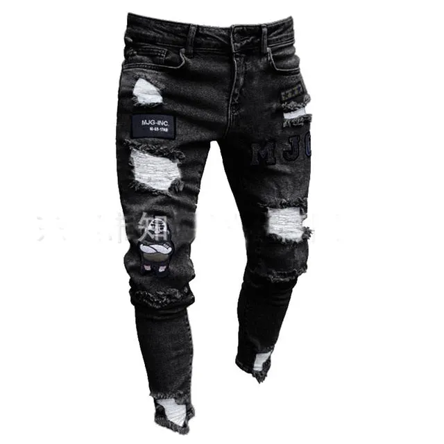 Men's Ripped Skinny Jeans