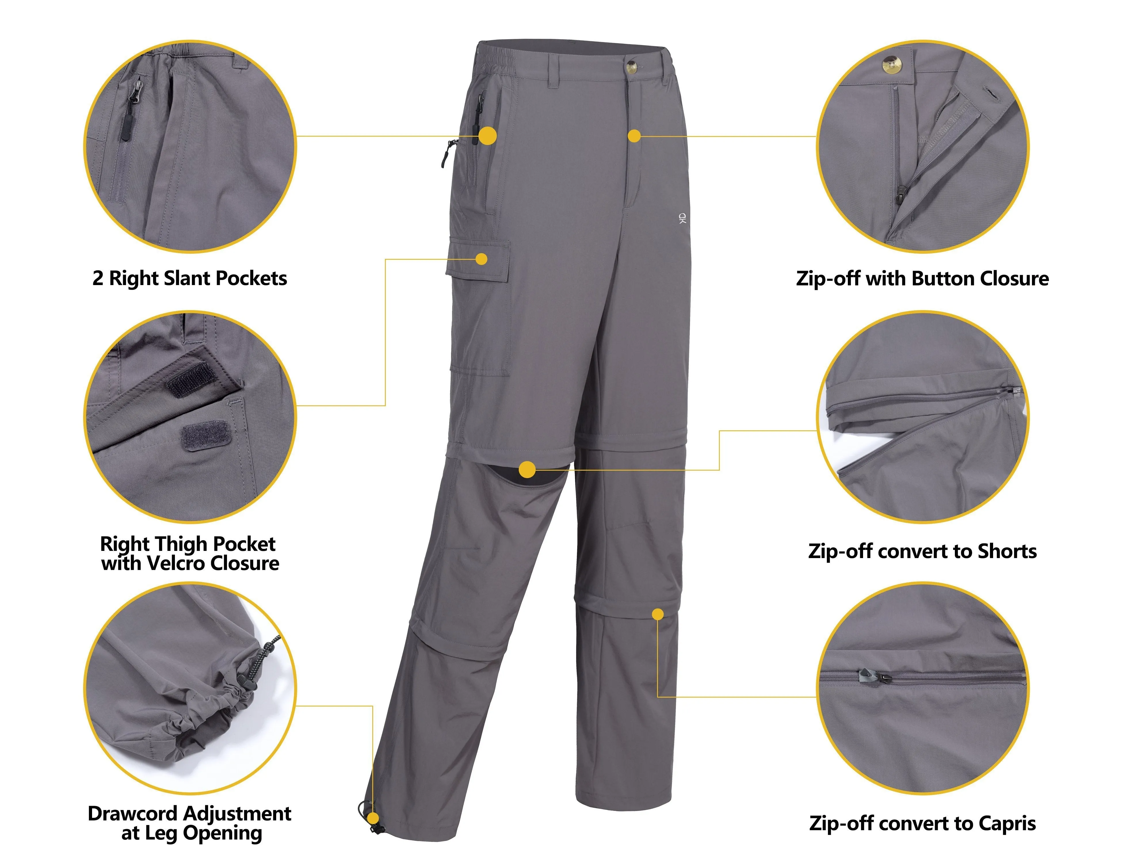 Men's Stretch Convertible Hiking Pants