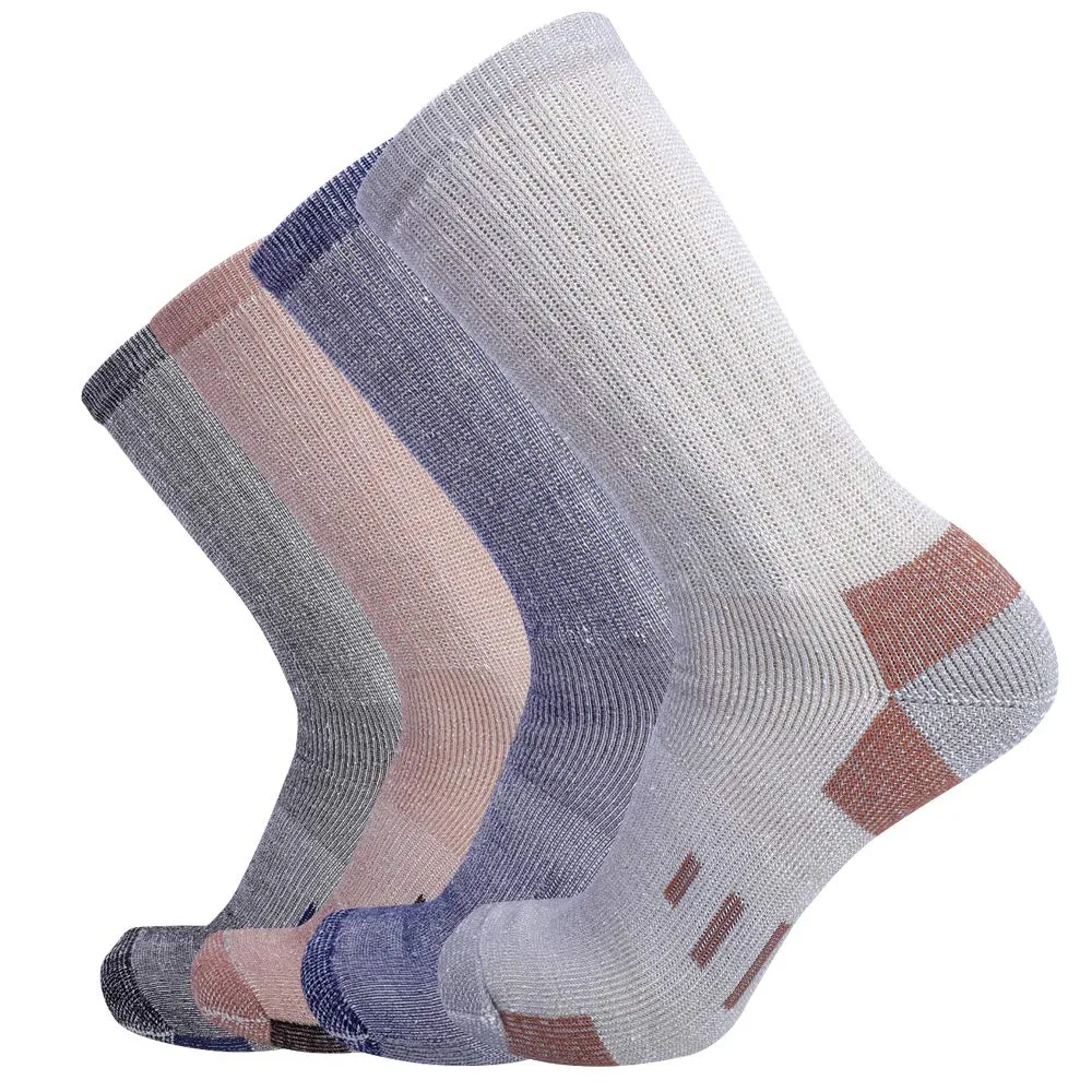 Men's Touch Wear Everyday Cushion Trail Outdoor Crew Socks 4-packs