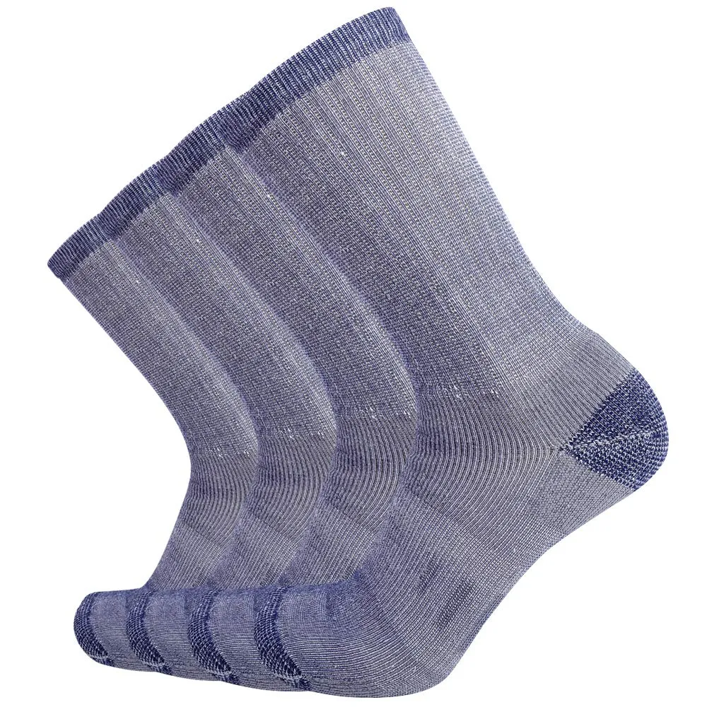 Men's Touch Wear Everyday Cushion Trail Outdoor Crew Socks 4-packs