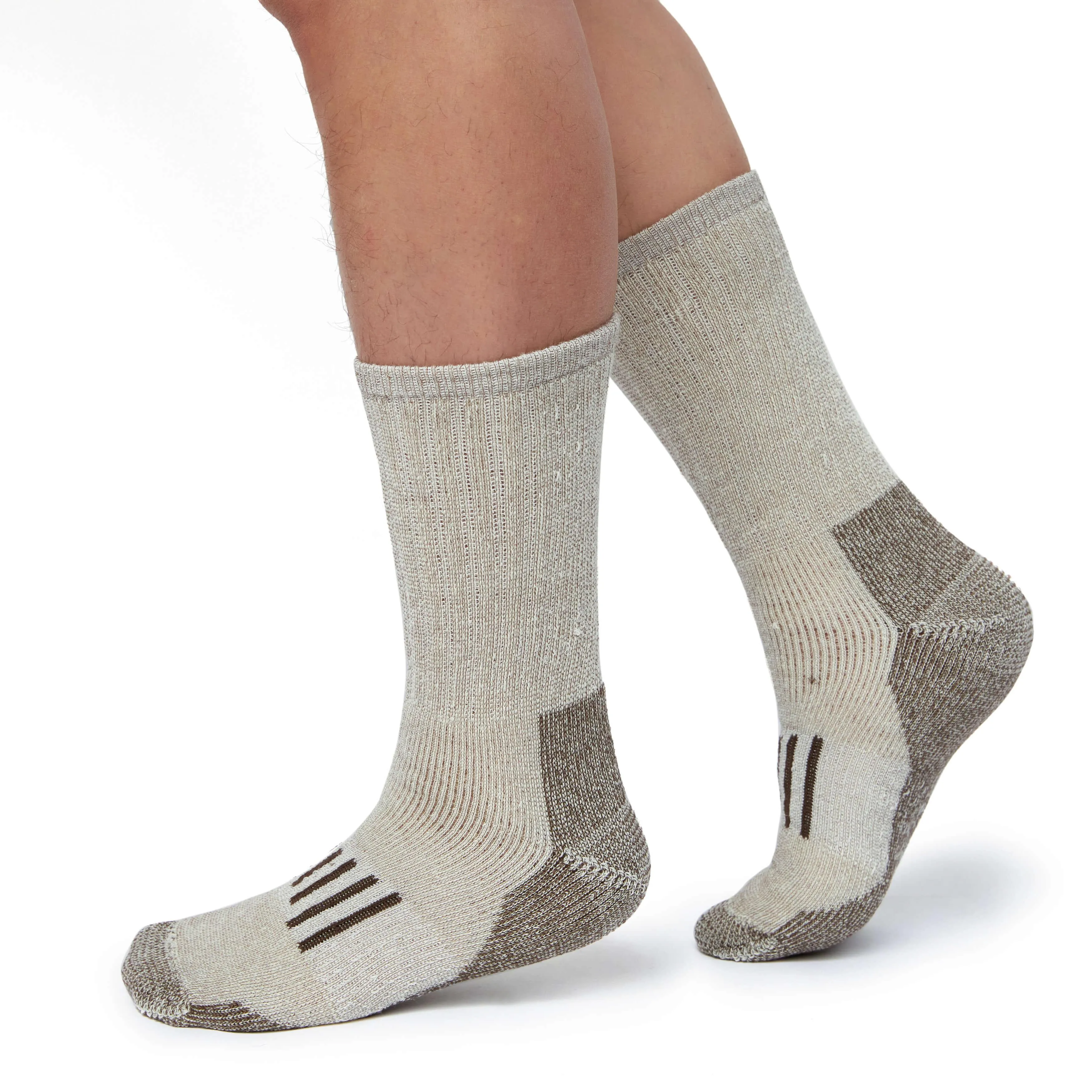 Men's Touch Wear Everyday Stripes crew socks 4-packs