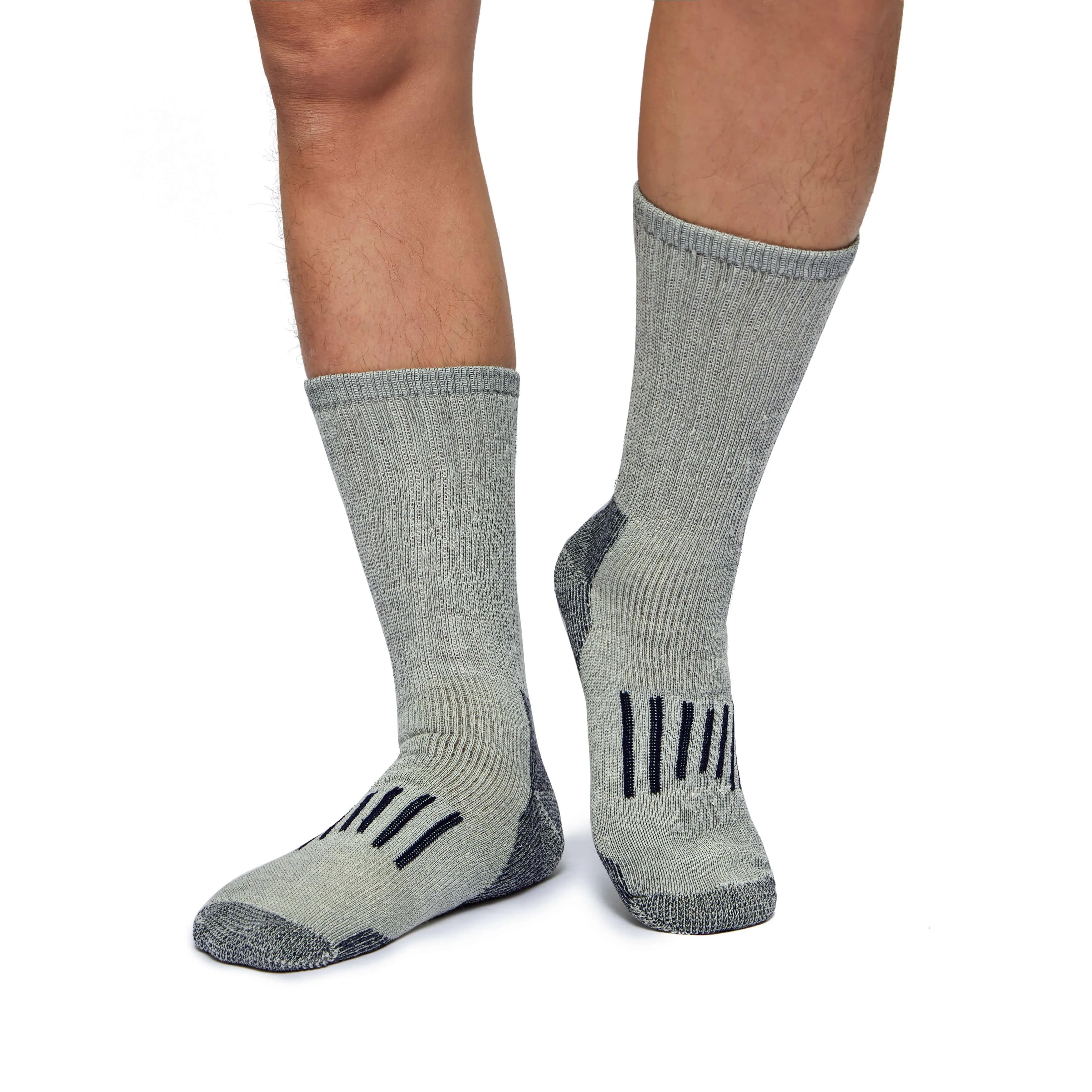 Men's Touch Wear Everyday Stripes crew socks 4-packs