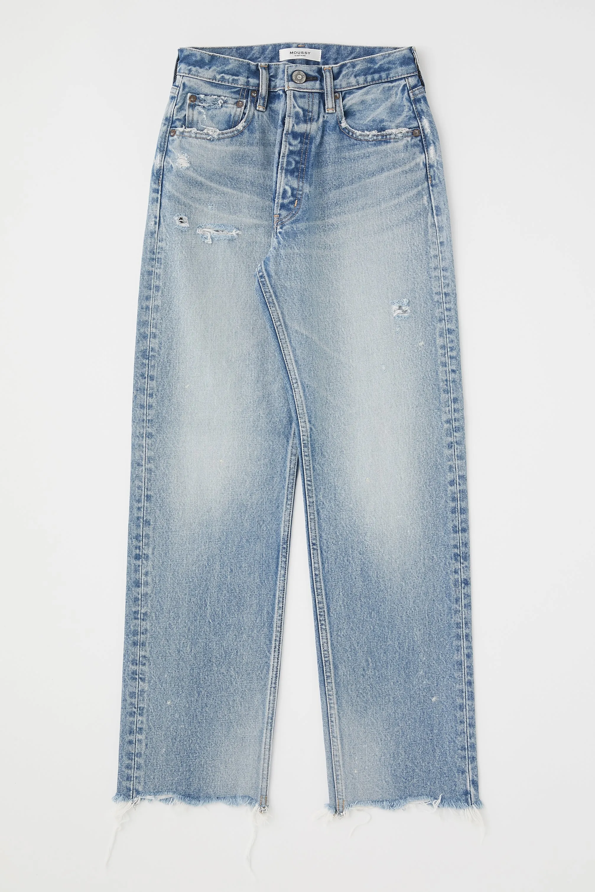 Moussy - MV Lomita Cropped Wide Straight in Blue