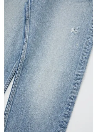 Moussy - MV Lomita Cropped Wide Straight in Blue