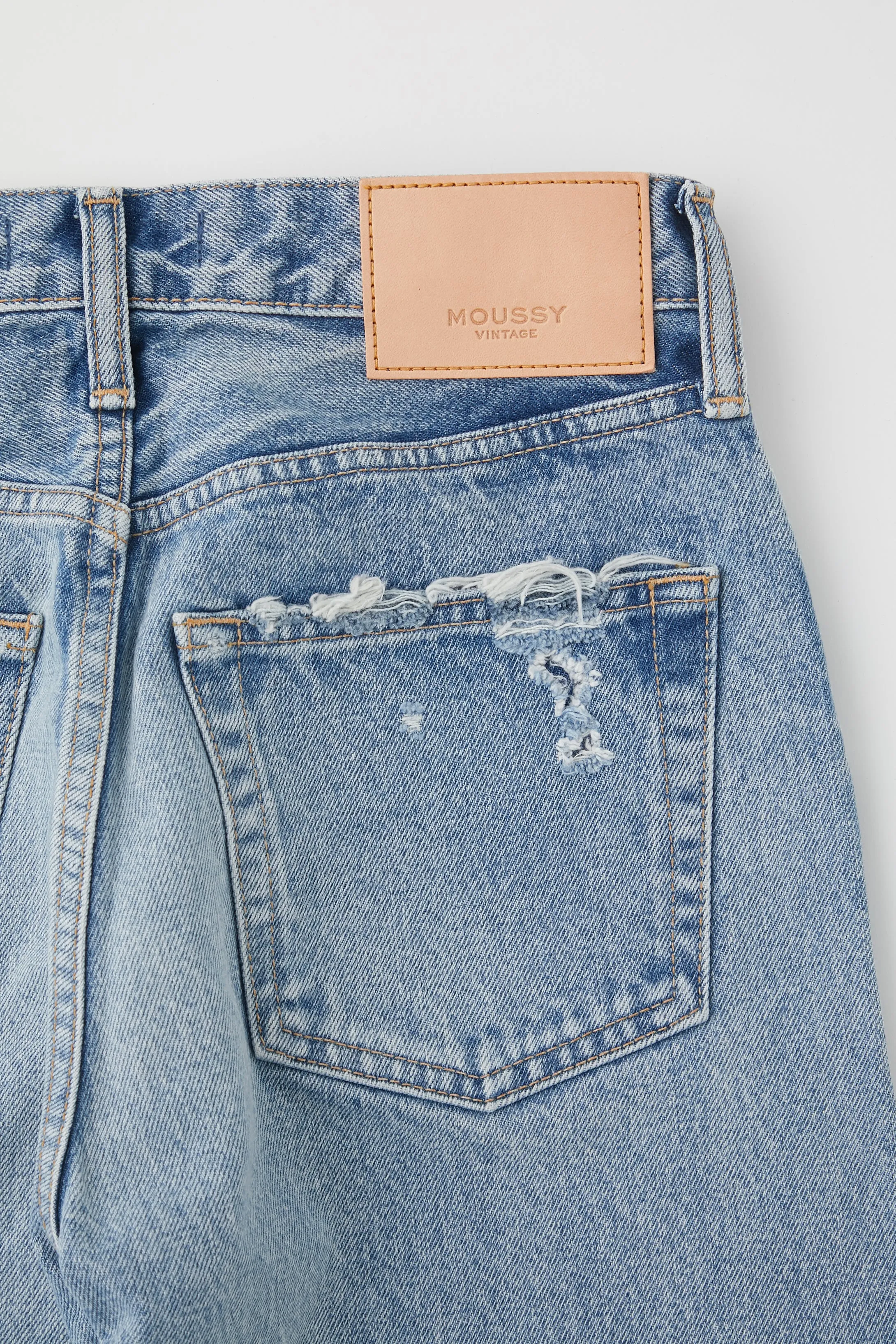 Moussy - MV Lomita Cropped Wide Straight in Blue