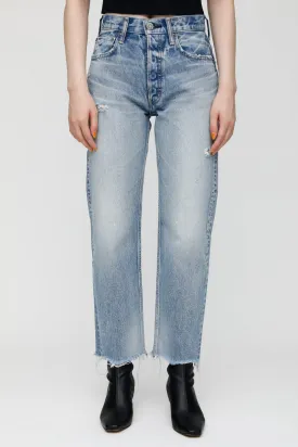 Moussy - MV Lomita Cropped Wide Straight in Blue