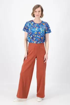 Peggy Long Pants Lino Rose Brick in Linen