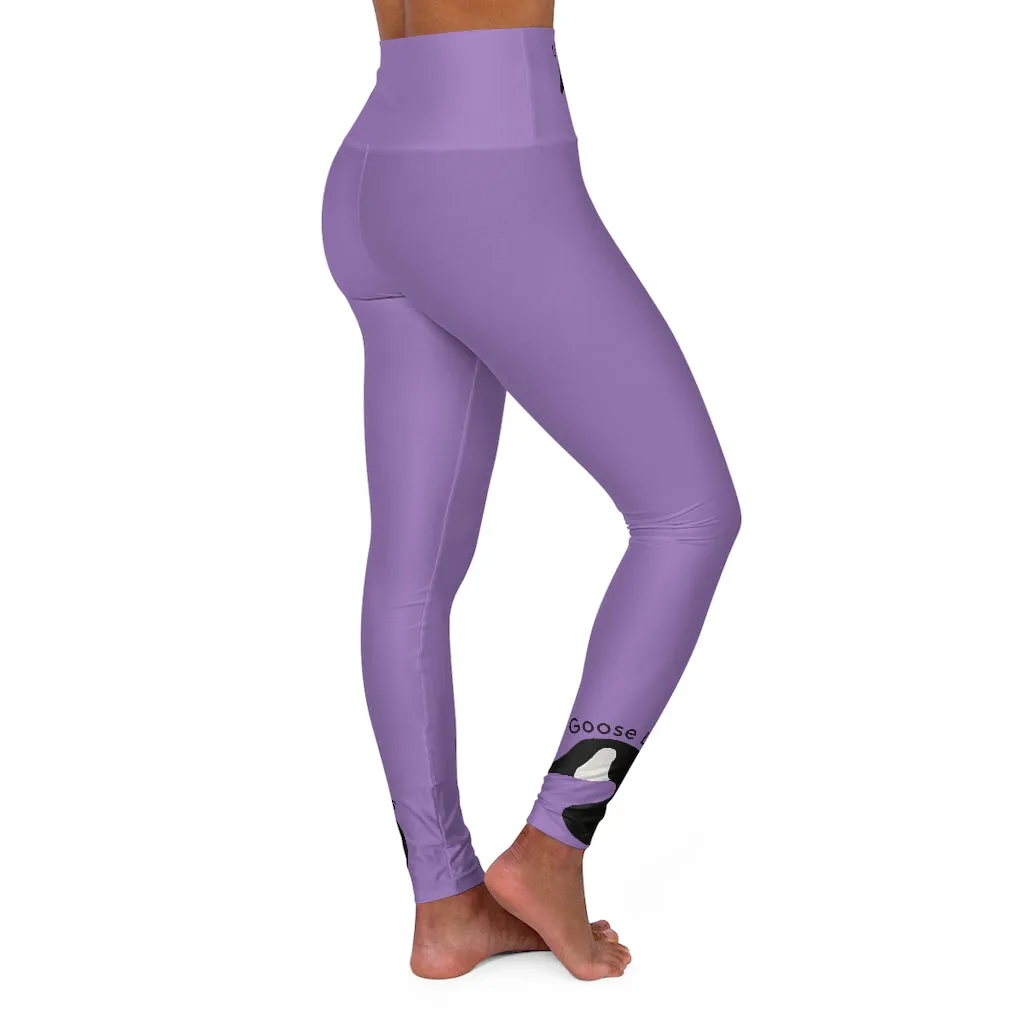 Purple Goose Lips High Waisted Yoga Leggings