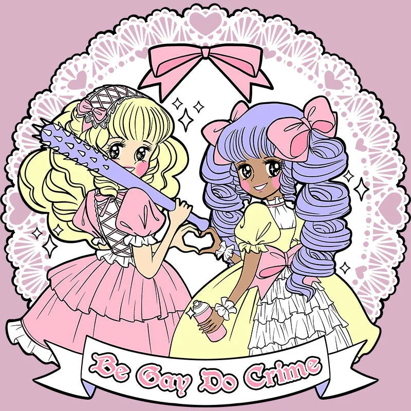 "Be Gay Do Crime" (Fairy Kei) T-Shirt