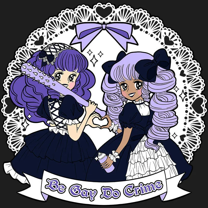 "Be Gay Do Crime" (Pastel Goth) T-Shirt