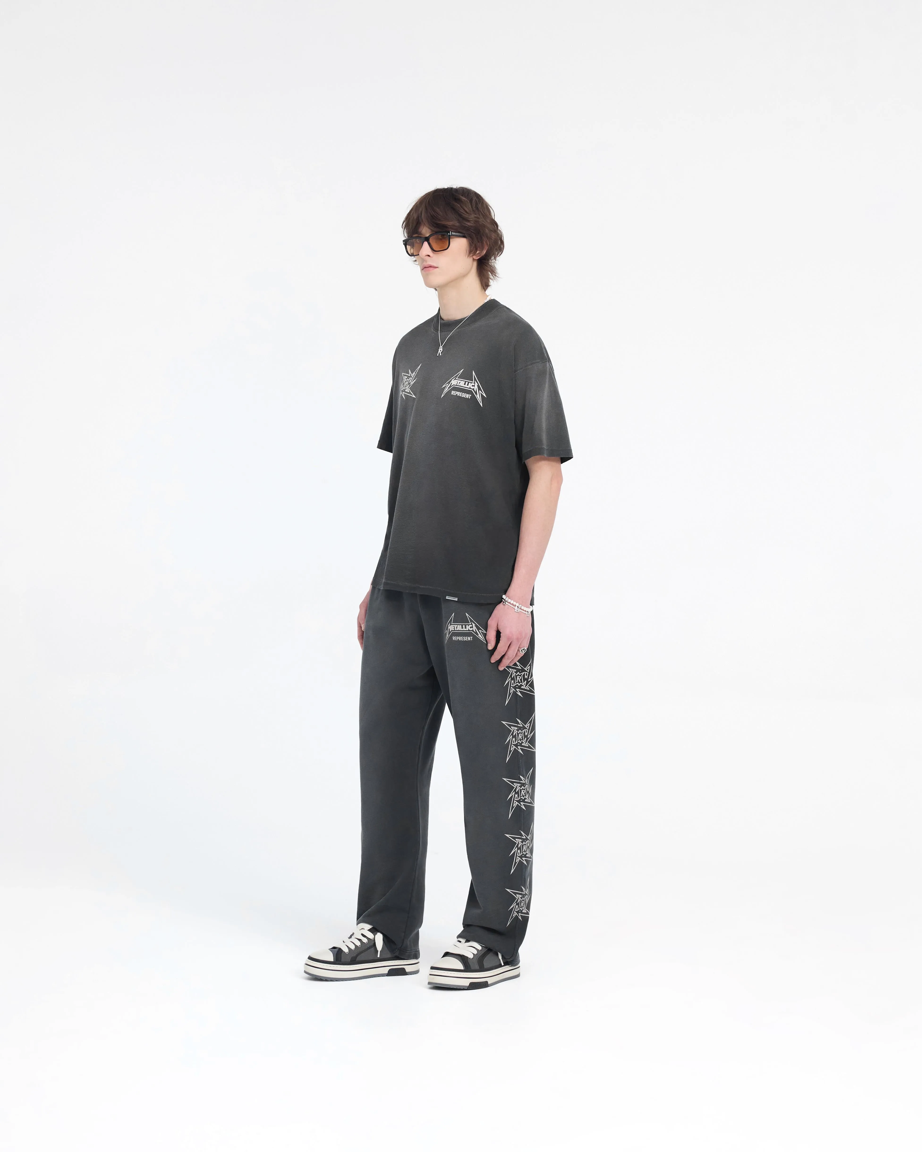 Represent X Metallica™️ Local Crew Sweatpant - Stained Black