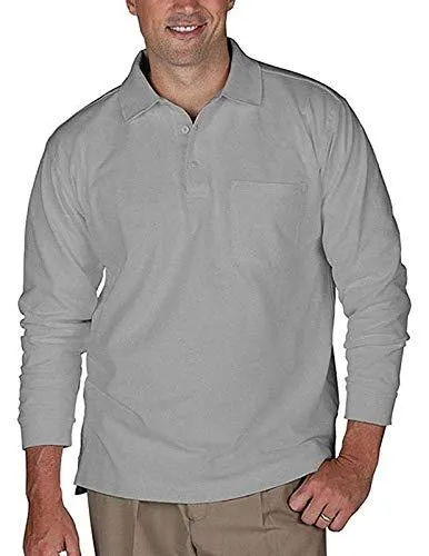 Romano nx Men's 100% Cotton Long Sleeve Regular Fit Polo T-Shirt