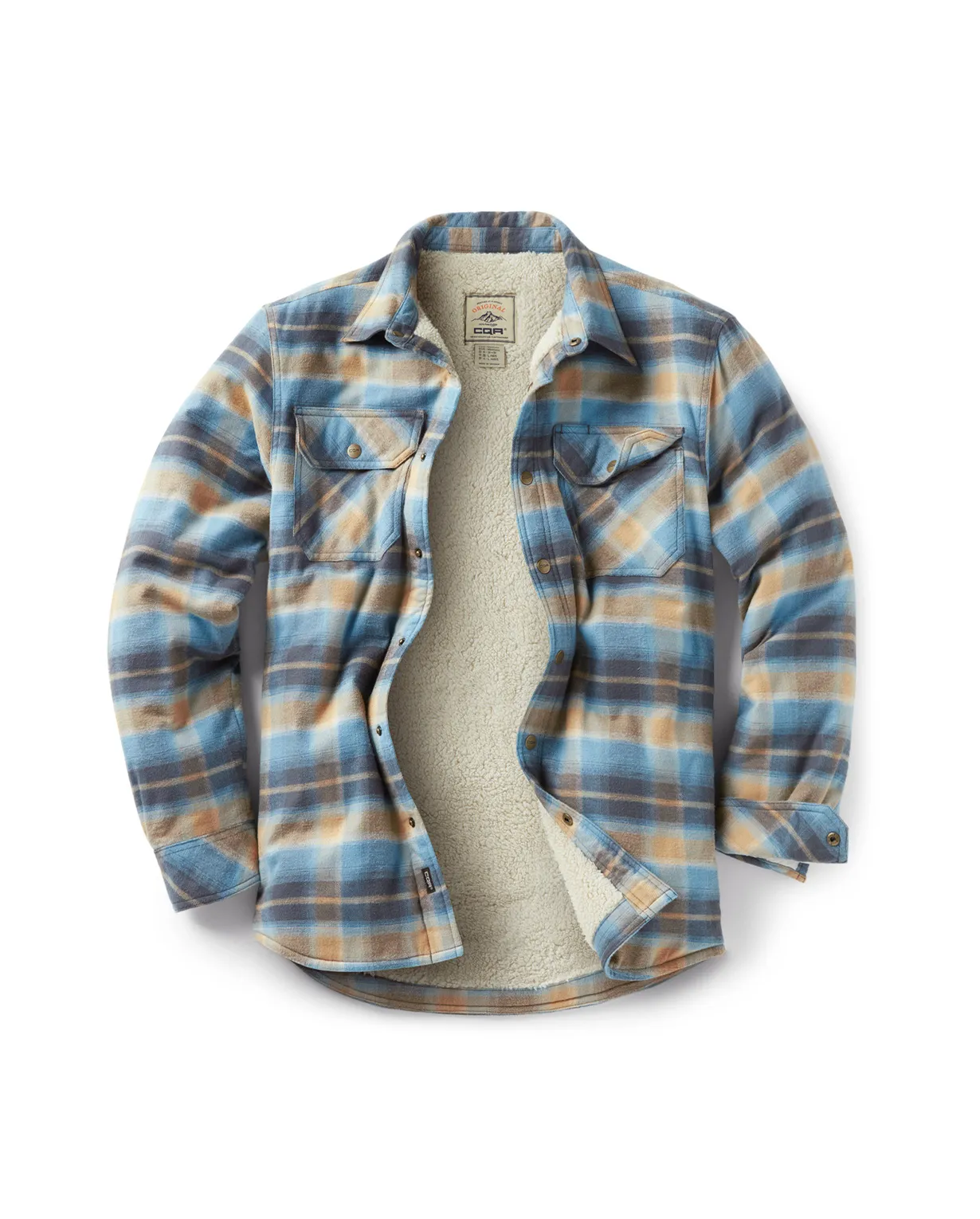 Sherpa Lined Flannel Shirt Jacket [HOK710]